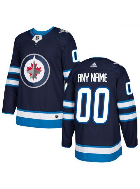 MEN'S WINNIPEG JETS CUSTOMIZED NAVY JERSEY