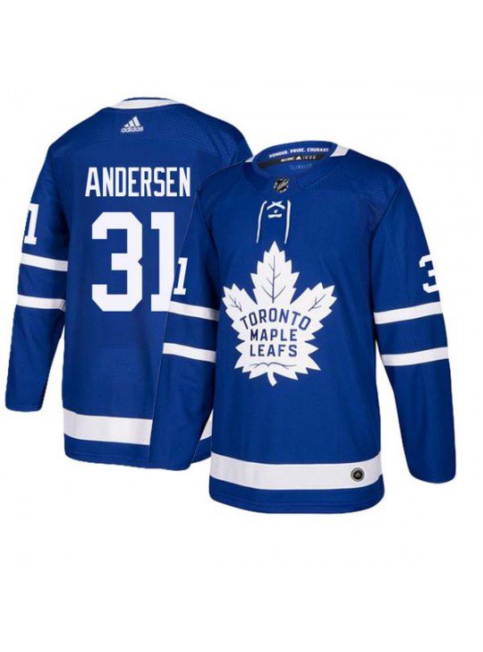 MEN'S TORONTO MAPLE LEAFS #31 FREDERIK ANDERSEN BLUE JERSEY