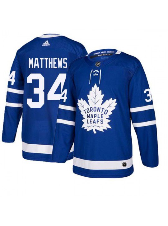 MEN'S TORONTO MAPLE LEAFS #34 AUSTON MATTHEWS BLUE JERSEY