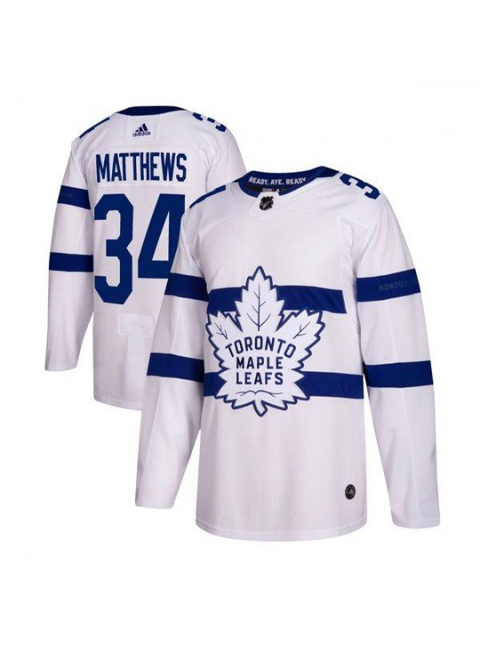 MEN'S TORONTO MAPLE LEAFS #34 AUSTON MATTHEWS WHITE 2018 STADIUM SERIES JERSEY