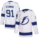 MEN'S TAMPA BAY LIGHTNING #91 STEVEN STAMKOS WHITE JERSEY