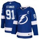 MEN'S TAMPA BAY LIGHTNING #91 STEVEN STAMKOS BLUE JERSEY