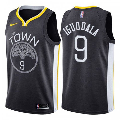 Mens GOLDEN STATE WARRIORS #9 ANDRE IGUODALA STATEMENT BLACK SWINGMAN JERSEY