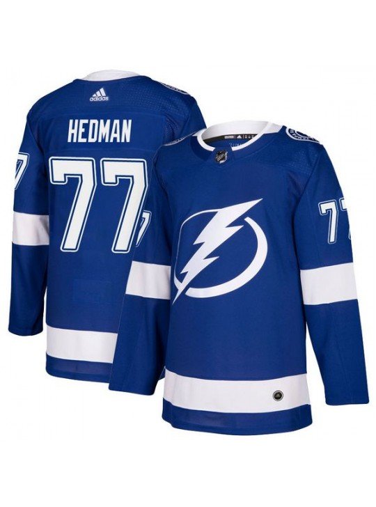 MEN'S TAMPA BAY LIGHTNING #77 VICTOR HEDMAN BLUE JERSEY