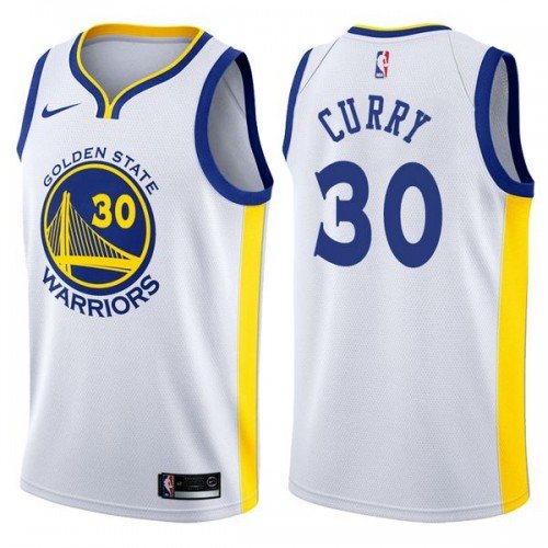 Mens GOLDEN STATE WARRIORS #30 STEPHEN CURRY WHITE SWINGMAN JERSEY