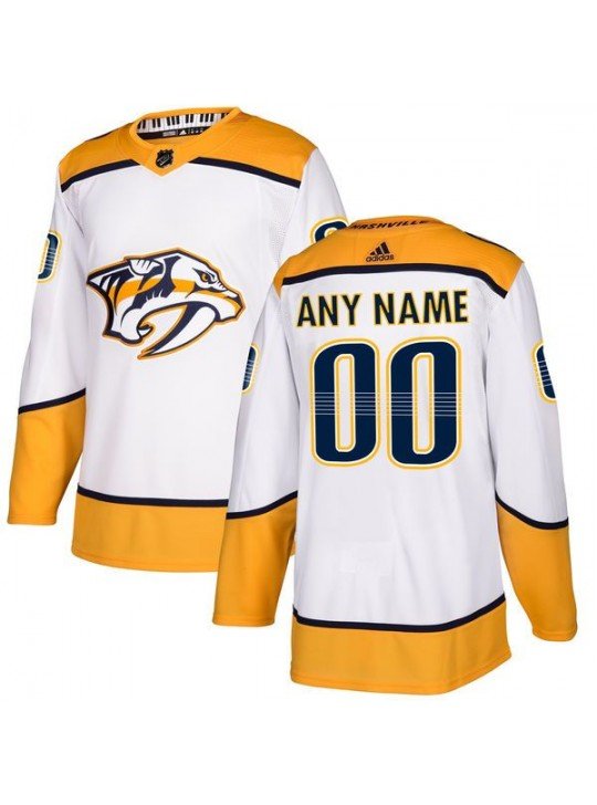 MEN'S NASHVILLE PREDATORS CUSTOMIZED WHITE JERSEY