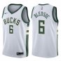 Mens MILWAUKEE BUCKS #6 ERIC BLEDSOE WHITE SWINGMAN JERSEY