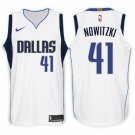 Mens DALLAS MAVERICKS #41 DIRK NOWITZKI WHITE SWINGMAN JERSEY