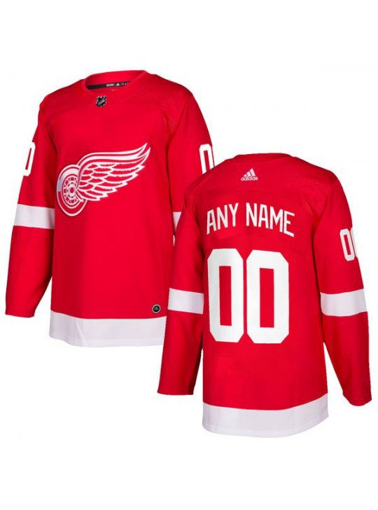 MEN'S DETROIT RED WINGS CUSTOMIZED RED JERSEY