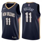 Mens NEW ORLEANS PELICANS #11 JRUE HOLIDAY NAVY SWINGMAN JERSEY