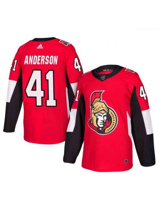 MEN'S OTTAWA SENATORS #41 CRAIG ANDERSON RED JERSEY