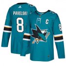 MEN'S SAN JOSE SHARKS #8 JOE PAVELSKI TEAL JERSEY