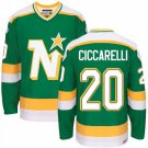 MEN'S DALLAS STARS #20 DINO CICCARELLI GREEN THROWBACK JERSEY
