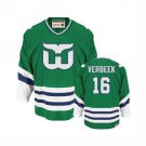 MEN'S HARTFORD WHALERS #16 PAT VERBEEK GREEN THROWBACK JERSEY