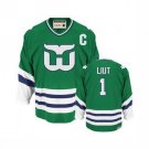 MEN'S HARTFORD WHALERS #1 MIKE LIUT GREEN THROWBACK JERSEY