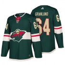 MEN'S MINNESOTA WILD #64 MIKAEL GRANLUND GREEN JERSEY