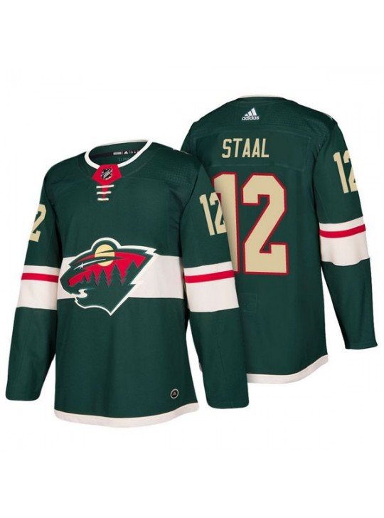 MEN'S MINNESOTA WILD #12 ERIC STAAL GREEN JERSEY