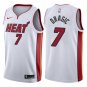 Mens MIAMI HEAT #7 GORAN DRAGIC WHITE SWINGMAN JERSEY