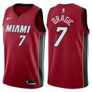 Mens MIAMI HEAT #7 GORAN DRAGIC RED SWINGMAN JERSEY