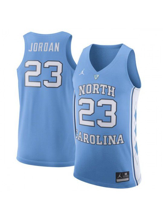 MEN'S NORTH CAROLINA TAR HEELS #23 MICHAEL JORDAN LIGHT BLUE JERSEY