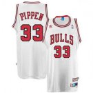 MEN'S CHICAGO BULLS #33 SCOTTIE PIPPEN WHITE JERSEY