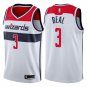 Mens WASHINGTON WIZARDS #3 BRADLEY BEAL WHITE SWINGMAN JERSEY
