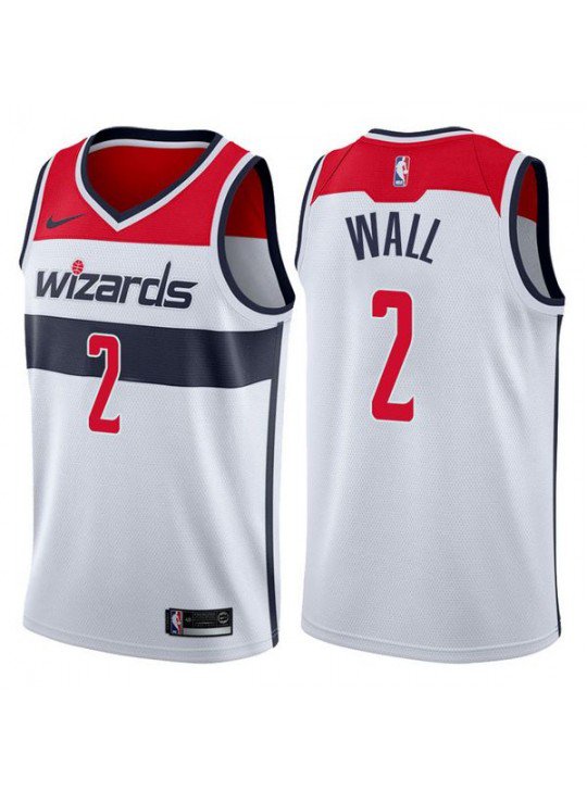 Mens WASHINGTON WIZARDS #2 JOHN WALL WHITE SWINGMAN JERSEY