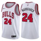 MEN'S CHICAGO BULLS #24 LAURI MARKKANEN WHITE SWINGMAN JERSEY