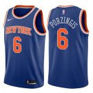 NEW YORK KNICKS #6 KRISTAPS PORZINGIS BLUE SWINGMAN JERSEY