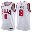 MEN'S CHICAGO BULLS #8 ZACH LAVINE WHITE SWINGMAN JERSEY