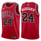 MEN'S CHICAGO BULLS #24 LAURI MARKKANEN RED SWINGMAN JERSEY