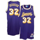 MEN'S LOS ANGELES LAKERS #32 MAGIC JOHNSON SOUL SWINGMAN PURPLE JERSEY