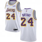 MEN'S LOS ANGELES LAKERS #24 KOBE BRYANT WHITE SWINGMAN JERSEY
