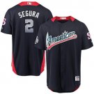 Mens Mariners #2 Jean Segura Navy Blue 2018 All-Star  Baseball Jersey