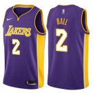 MEN'S LOS ANGELES LAKERS #2 LONZO BALL PURPLE SWINGMAN JERSEY