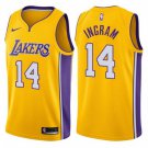 MEN'S LOS ANGELES LAKERS #14 BRANDON INGRAM GOLD SWINGMAN JERSEY