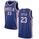 Men's Philadelphia 76ers #23 Jimmy Butler Cream NEW Blue Jersey
