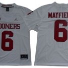 Men's Sooners #6 Baker Mayfield White XII Stitched NCAA Jersey