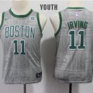 Youth/Kids Boston Celtics 11 Kyrie Irving Basketball Gray New Jersey