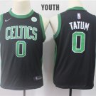 Youth/Kids Boston Celtics 0 Jayson Tatum Basketball Black Jersey