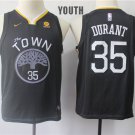 Youth/Kids Golden State Warriors 35 Kevin Durant Basketball Black Jersey