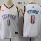Youth/Kids Oklahoma City Thunder 0 Russell Westbrook Basketball Black Jersey