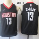Youth/Kids Houston Rockets 13 James Harden Basketball Black Jersey