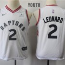 Youth/Kids Toronto Raptors 2 Kawhi Leonard Basketball White Jersey