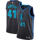 Dallas Mavericks Dirk Nowitzki #41 2018/2019 Navy City Edition Men Jersey