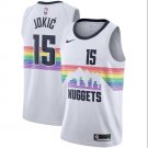 Denver Nuggets Nikola Jokic #15 2018/2019 White City Edition Men Jersey