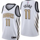 Atlanta Hawks Trae Young #11 2018/2019 White City Edition Men Jersey
