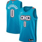 Oklahoma City Thunder Westbrook #0 2018/2019 White City Edition Men Jersey
