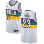 New Orleans Pelicans Anthony Davis #23 2018/19 White City Edition Men Jersey