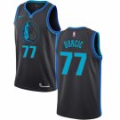 Dallas Mavericks #77 Luka Doncic 2018/19 Charcoal Men's Jersey - City Edition
